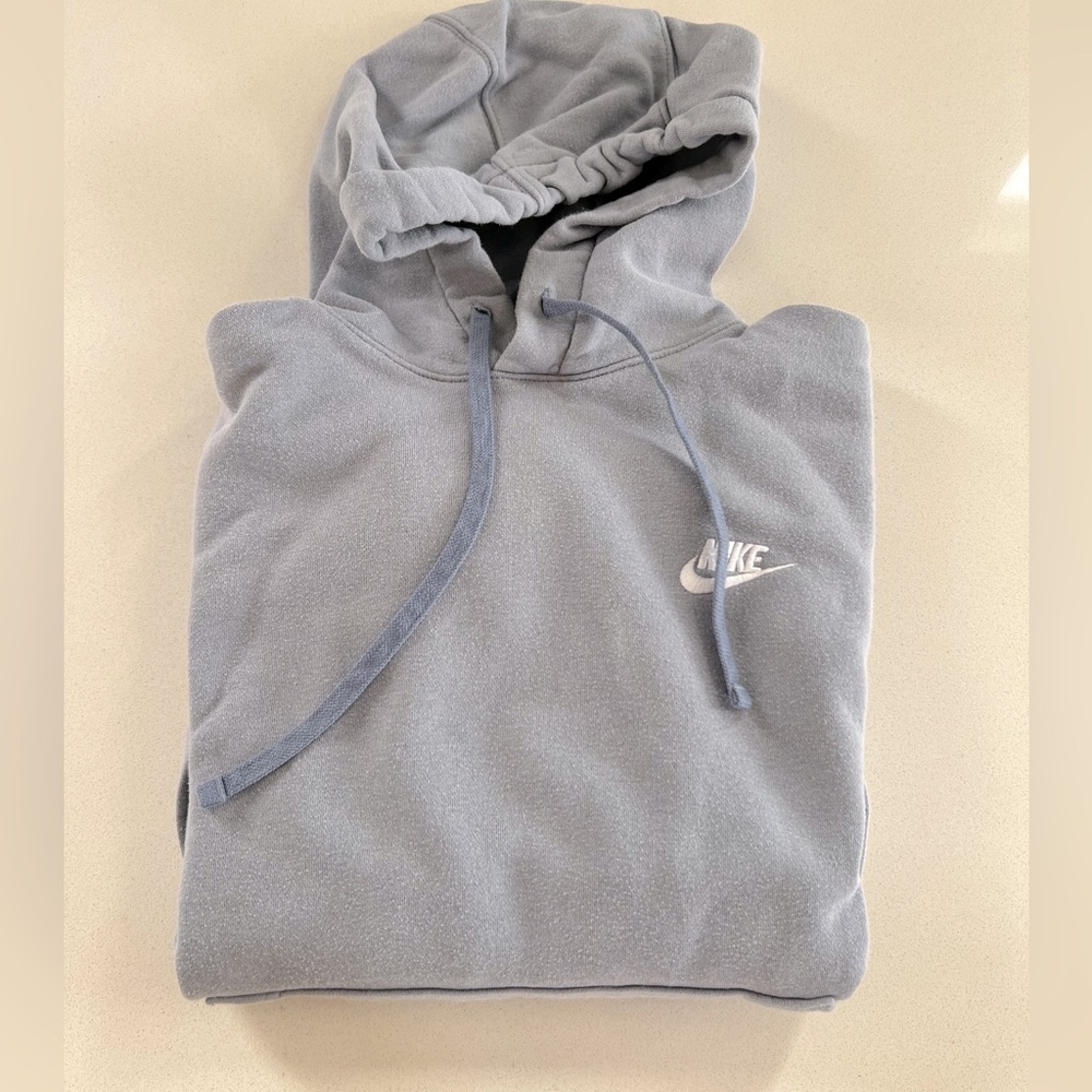 Nike Club Fleece Hoodie | Size S- Color -Ashen (haze-blue/ gray)